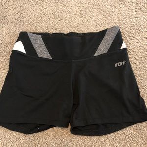 Black spandex spanks pink Victoria secret